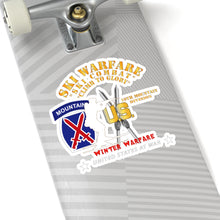 Load image into Gallery viewer, Kiss-Cut Stickers - Army - 10th Mountain Division - Ski Warfare - Ski Combat - Winter Warfare X 300
