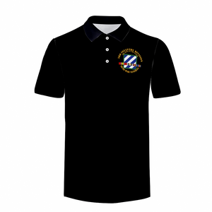 Custom Shirts All Over Print POLO Neck Shirts - Army - 3rd ID - Iraq Vet  - The Rock of the Marne w SVC Ribbons