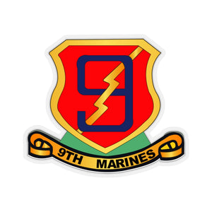 Kiss-Cut Stickers - USMC - 9th Marine Regiment wo Txt