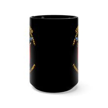 Load image into Gallery viewer, Black Mug 15oz - USMC - 4th Marines Regiment - The Oldest and the Proudest
