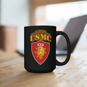 Black Mug 15oz - USMC -  III Marine Amphibious Force - MAF