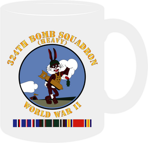 Army Air Corps - 324th Bomb Squadron - World War II with European Service Ribbons - Mug