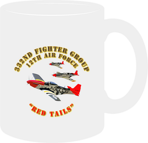 Army Air Corps - 332 Fighter Group - 12th Air Force - Red Tails - Mug