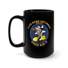 Load image into Gallery viewer, Black Coffee Mug 15oz - AAC - 64th Bomb Squadron - WWII X 300
