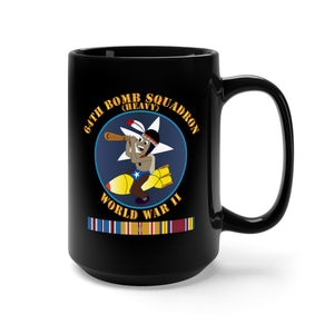 Black Coffee Mug 15oz - AAC - 64th Bomb Squadron - WWII w PAC SVC X 300
