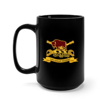 Load image into Gallery viewer, Black Mug 15oz - Army  - 10th Cavalry Regiment w Br - Ribbon
