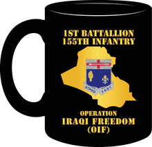 Load image into Gallery viewer, Army - 1st Battalion 155th Infantry - Operation Iraqi Freedom wtih Map - Mug
