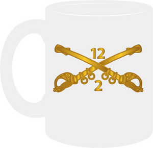 Army - 2nd Battalion, 12th Cavalry Branch without Text - Mug