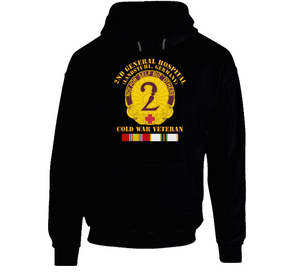 Army - 2nd General Hospital - Landstuhl Frg - With Cold Vietnam Service Ribbons T Shirt, Hoodie and Long Sleeve