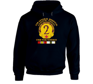 Army - 2nd General Hospital - Landstuhl Frg - With Cold Vietnam Service Ribbons T Shirt, Hoodie and Long Sleeve