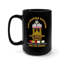 Load image into Gallery viewer, Black Mug 15oz - Army - 31st Engineer Bn (Combat) w COLD SVC
