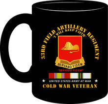 Load image into Gallery viewer, Army - 33rd Field Artillery Regiment with Cold War Service Ribbons - Mug
