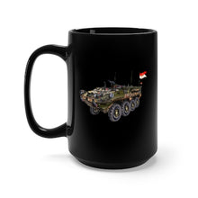 Load image into Gallery viewer, Black Mug 15oz - Army - 3rd Squadron, 17th Cavalry Regiment Stryker Vehicle wo Txt
