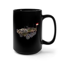 Load image into Gallery viewer, Black Mug 15oz - Army - 3rd Squadron, 17th Cavalry Regiment Stryker Vehicle wo Txt
