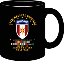 Load image into Gallery viewer, Army - 44th Medical Brigade - Desert Shield with Service Ribbons - Mug
