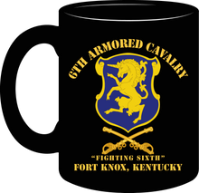 Load image into Gallery viewer, Army -  6th Armored Cavalry Regiment with Cavalry Branch, Fort Knox, Kentucky - Mug
