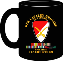 Load image into Gallery viewer, Army - 6th Cavalry Brigade - Desert Storm with Service Ribbons - Armed Forces Expeditionary Medal - Mug
