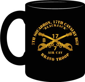 Army - 7th Squadron 17th Cavalry Regiment - Bravo Troop - Blackjack - Mug