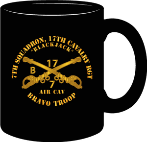 Army - 7th Squadron 17th Cavalry Regiment - Bravo Troop - Blackjack - Mug