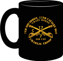 Load image into Gallery viewer, Army - 7th Squadron 17th Cavalry Regiment - Charlie Troop - Crazy Horse - Mug
