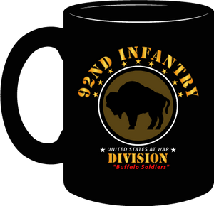 Army - 92nd Infantry Division - Buffalo Soldiers RGB 300DPI -  Mug