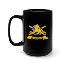 Load image into Gallery viewer, Black Mug 15oz - Army  - 9th Cavalry Regiment w Br - Ribbon
