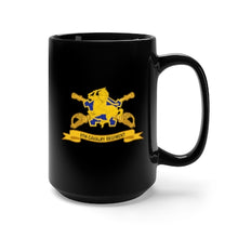 Load image into Gallery viewer, Black Mug 15oz - Army  - 9th Cavalry Regiment w Br - Ribbon
