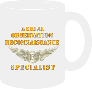 Army - Aerial Observation Recon Specialist  with Badge - Mug