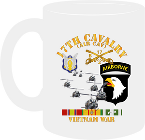 Army - Bravo Troop, 2nd Squadron, 17th Cavalry, 101st Airborne Division with Vietnam Service Ribbons Mug