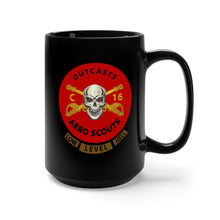 Load image into Gallery viewer, Black Coffee Mug 15oz - Army - C Co 16th Cavalry Regiment Aero Scouts - Vietnam - SSI  ONLY X 300
