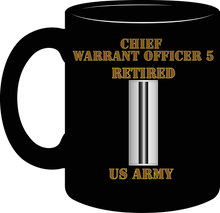 Load image into Gallery viewer, Army - Emblem - Warrant Officer - CW5 - Bar - US Army - Retired  - Mug

