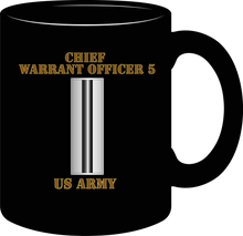 Load image into Gallery viewer, Army - Emblem - Warrant Officer - CW5 - Bar - US Army - Mug
