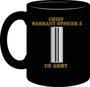 Army - Emblem - Warrant Officer - CW5 - Bar - US Army - Mug