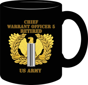 Army - Emblem - Warrant Officer 5 - Chief Warrant 5 with Eagle - Retired - Mug