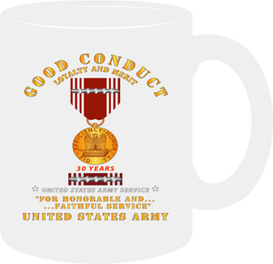 Army - Good Conduct Medal for 30 Years Service - Mug