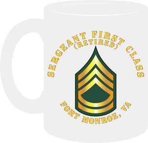 Army - Sergeant First Class (Retired) - Fort Monroe, Virginia - Mug -