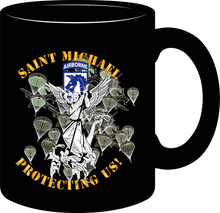 Load image into Gallery viewer, Army - XVIII Airborne Corps - Saint Michael - Protecting Us - Mug
