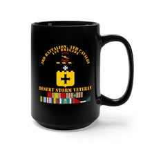 Load image into Gallery viewer, Black Mug 15oz - Army - 3rd Bn, 5th Cavalry - Desert Storm Veteran
