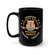 Load image into Gallery viewer, Black Mug 15oz - Army - 44th Signal Bn w Opn Provide Comfort - Ettlingen GE X 300DPI
