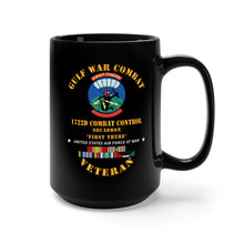 Load image into Gallery viewer, Black Mug 15oz - USAF - Gulf War Combat Vet - 1722d Combat Control w GULF SVC X 300
