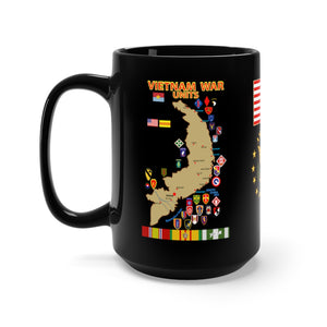 Black Mug 15oz - Vietnam - Vietnam Units and Weapons of War