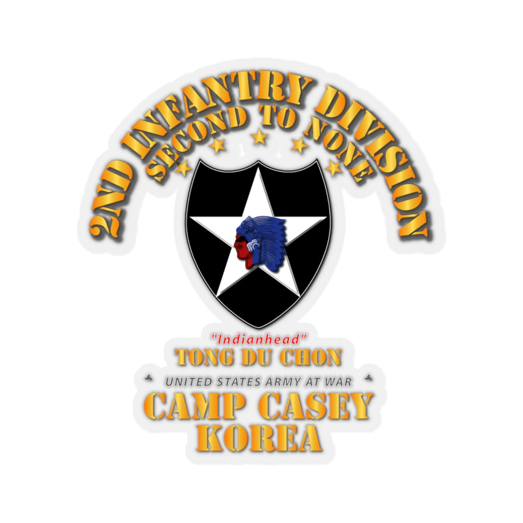 Kiss-Cut Stickers - 2nd Infantry Div - Camp Casey Korea - Tong Du Chon