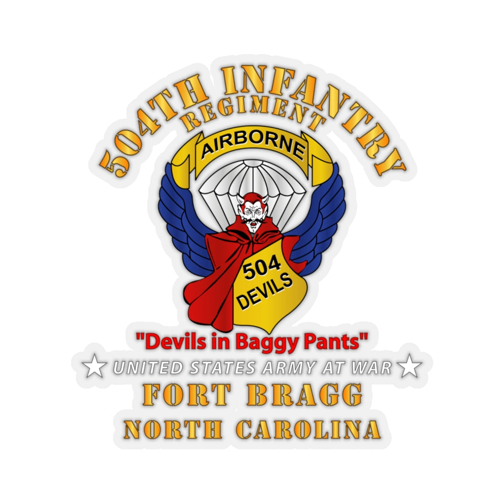 Kiss-Cut Stickers - 504th Infantry Regiment - Devils - FBNC