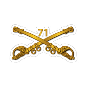 Kiss-Cut Stickers - Army - 71st Cavalry Branch wo Txt