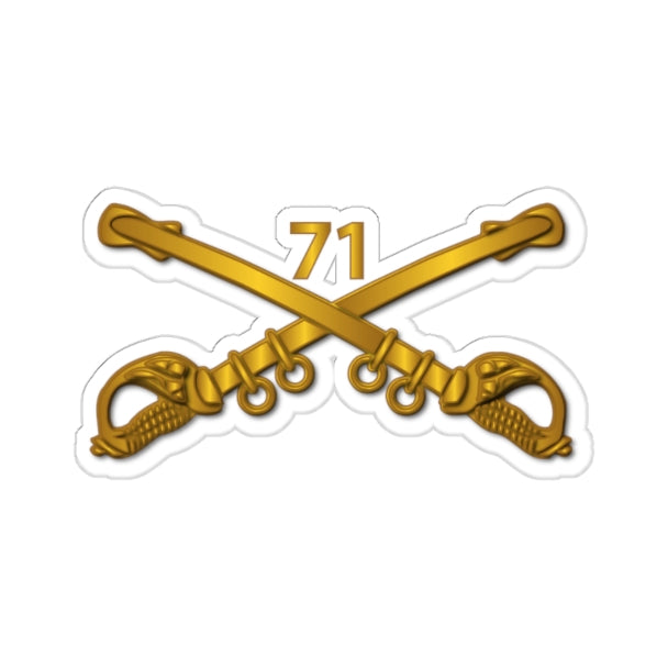 Kiss-Cut Stickers - Army - 71st Cavalry Branch wo Txt