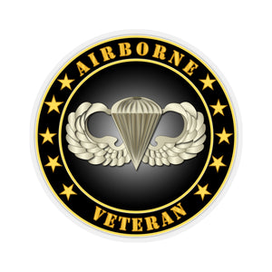Kiss-Cut Stickers - Army - Airborne Veteran