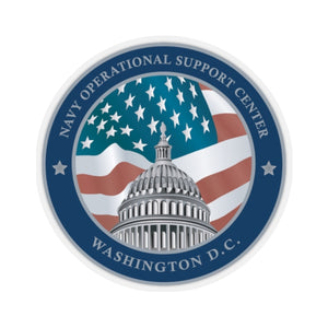 Kiss-Cut Stickers - Navy - Navy Operational Support Center - Washington DC wo Txt X 300