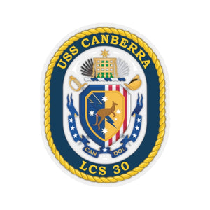 Kiss-Cut Stickers - Navy - USS Canberra (LCS-30) wo Txt X 300