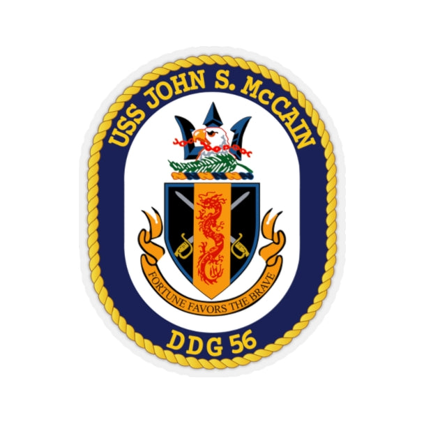 Kiss-Cut Stickers - Navy - USS John S. McCain (DDG-56) wo Txt