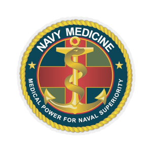 Kiss-Cut Stickers - Navy Medicine - Medical Power for Naval Superiority wo Txt X 300